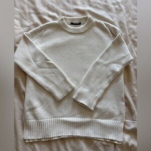Jenni Kayne fisherman knit white sweater